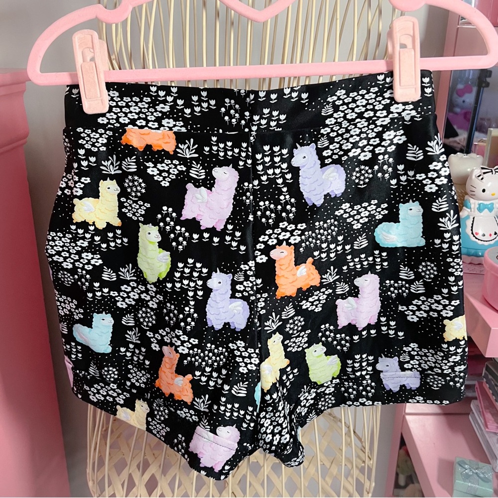 Sold🖤Black milk llamacorn shorts - Picture 2 of 3